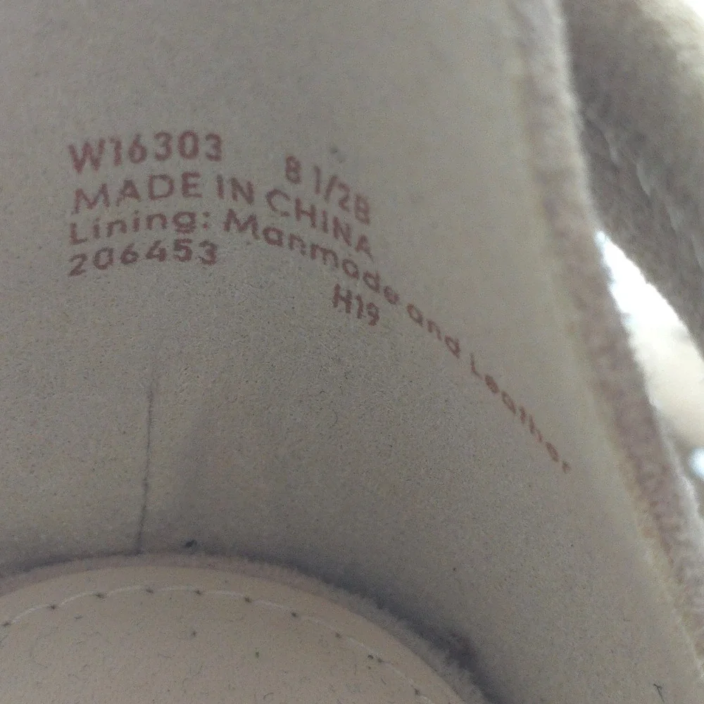Cole Haan 8.5 Suede Peep Toe Wedge Sandals Tan Cutout Leather Upper Comfort Heel